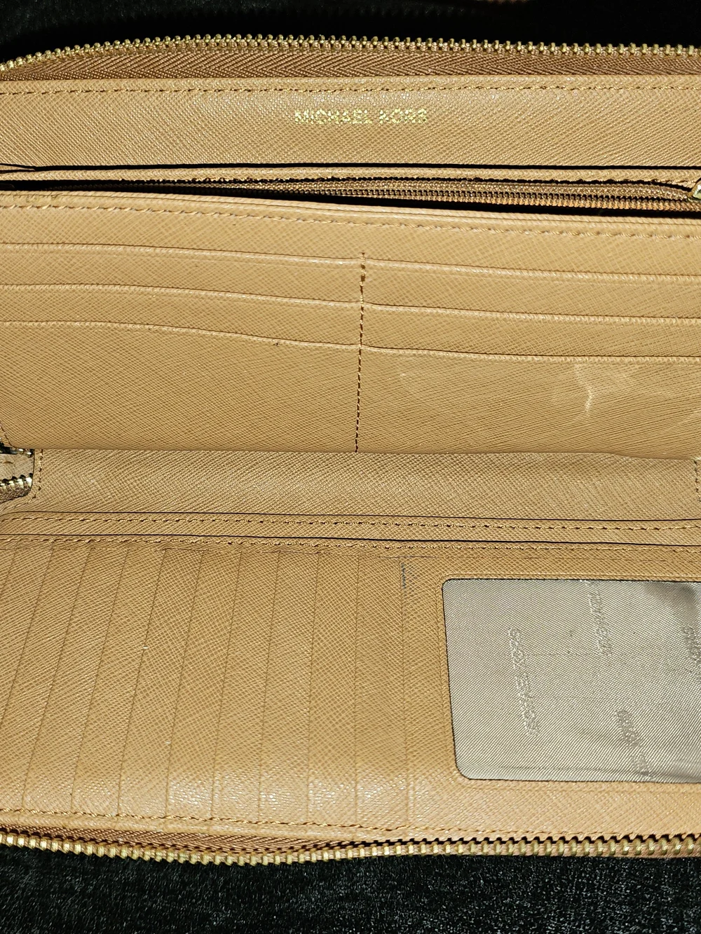 Michael Kors Leather Continental Wristlet